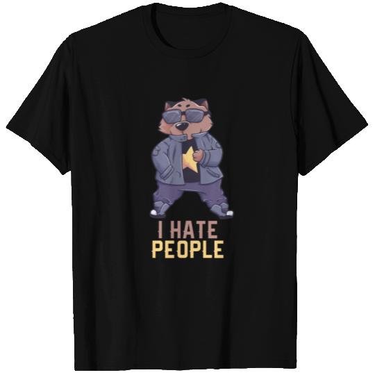 I Hate People Wombat Gift T Shirts
