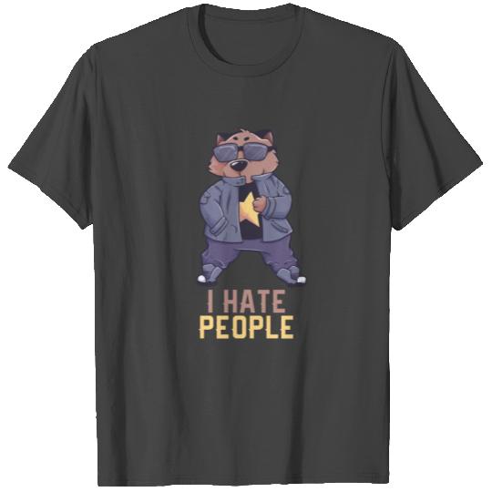 I Hate People Wombat Gift T Shirts