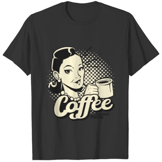Vintage look tshirt coffee for coffee lovers T-shirt