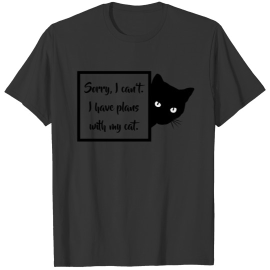 Plans with Cat T-shirt