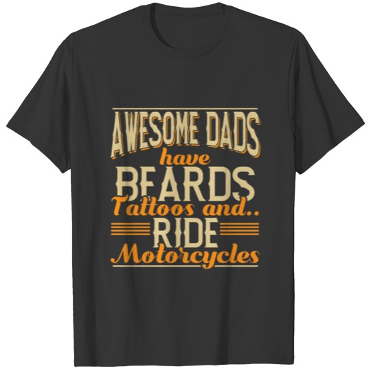 Bearded Tattooed Dad T-shirt
