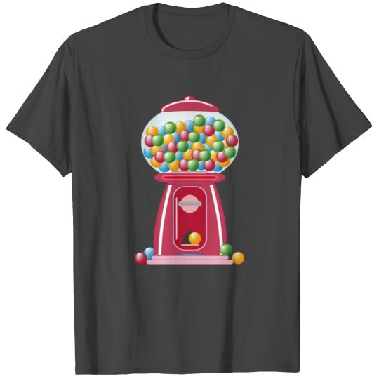nostalgic red retro chewing gum vending machine T Shirts