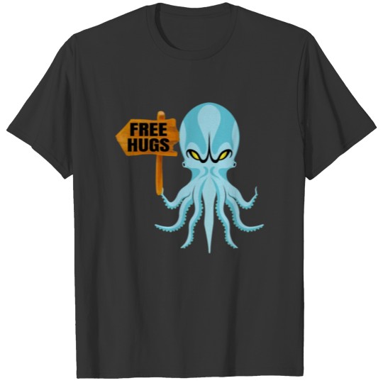Cthulhu Free Hugs Funny Sign T Shirts
