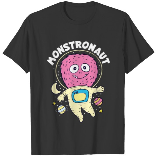 monster astronaut T-shirt