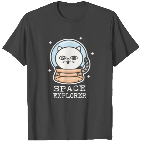 space cat space explorer T Shirts