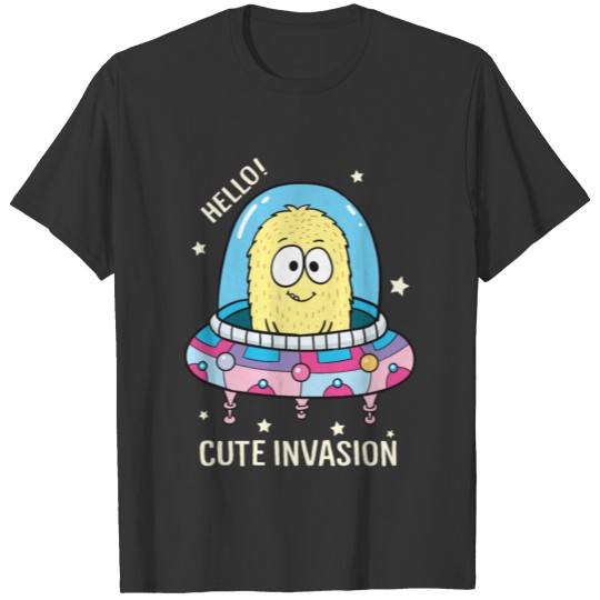 cute monster alien cute invasion T Shirts