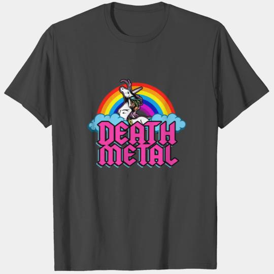death metal unicorn metal concert T Shirts