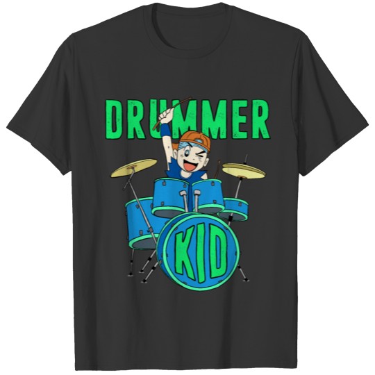 Drummer Kid - drumming Kid Gift T-shirt