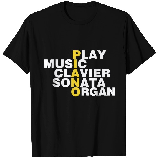 Piano Keyboard Musician Music Instrument T Shirts