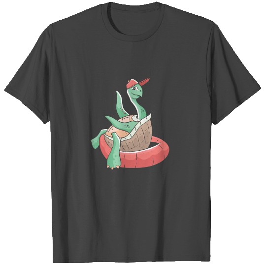 Sea Turtle Happiness Is Floating In The Sea T Shirts