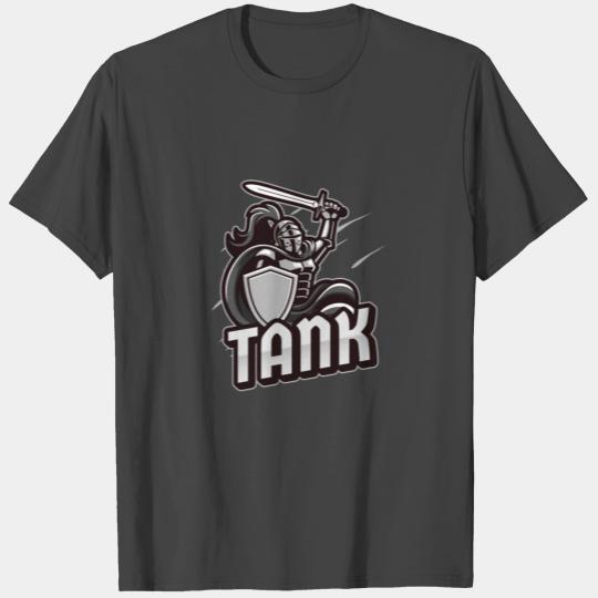 Tank Tanking role MMORPG role playing game Raid T Shirts