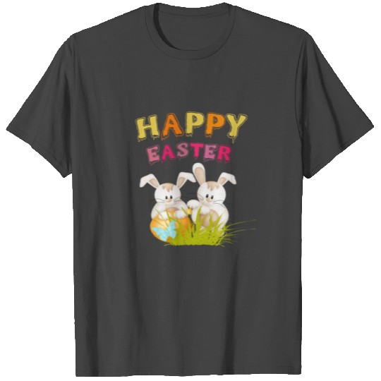 Happy Easter Day Colorful Egg Hunting Cute T Shirts
