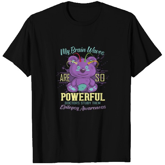 Epilepsy Awareness Day Purple Bear Epileptic T Shirts