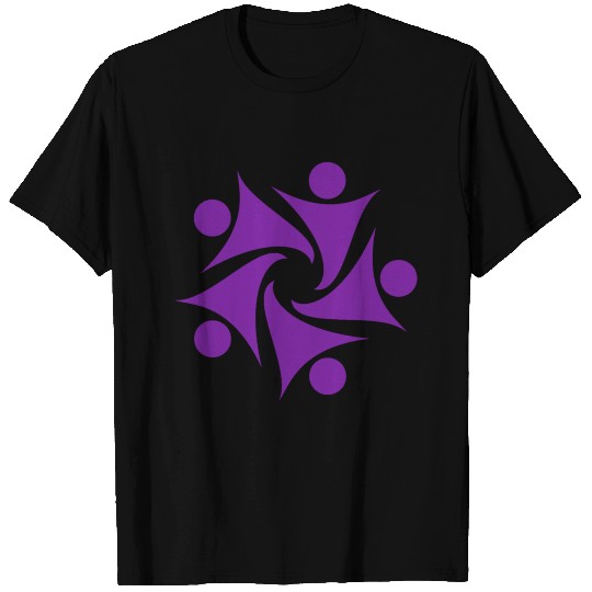 Logos of Community Purple Color T Shirts