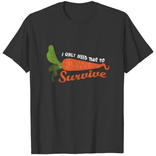 Cute Carrot Plant Based Diet Strong Vegan Hero T-shirt
