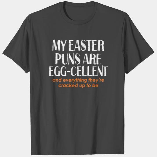 Easter puns are eggcellent Cute Christian or Catho T Shirts