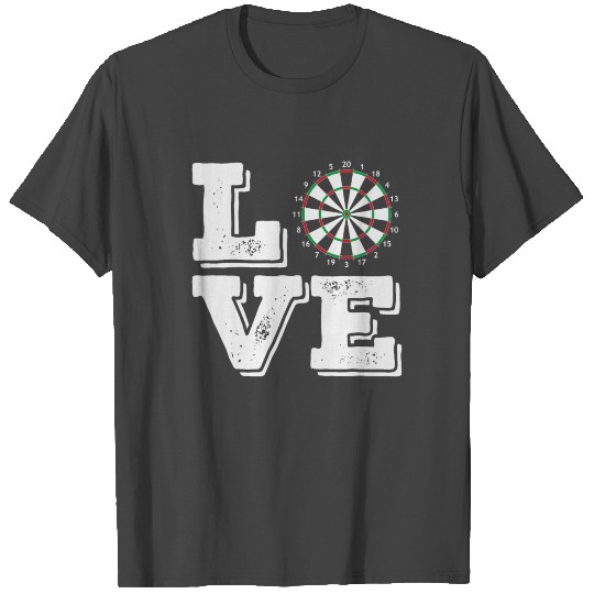 Darts Love | Dartboard Dart Team Darter Sports T Shirts