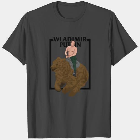 Vladimir Putin Riding A Russian Bear Russia Gift T Shirts