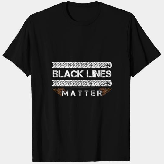 Black Lines Matter Vehicle Race Car Burnout Racing T Shirts