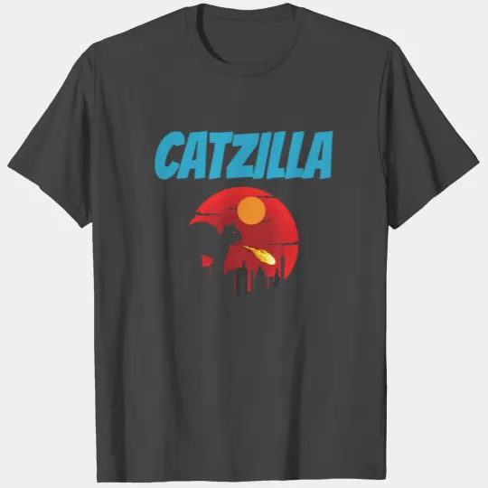Catzilla Cat Meow T Shirts