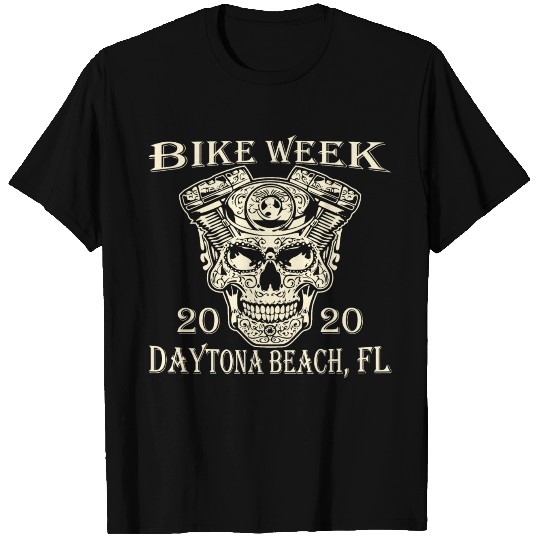 Sugar Skull Engine Bike Week 2020 ©WhiteTigerLLC. T Shirts