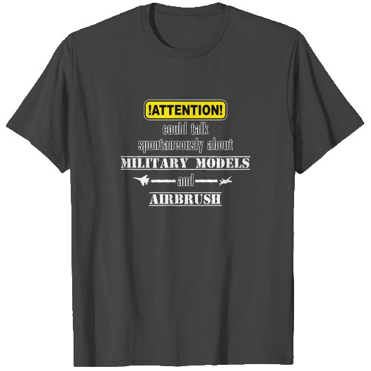 Airbrush Military models talk spontanously T Shirts