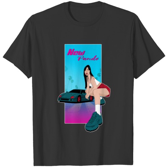 Girl Miami Vice 80s T-shirt