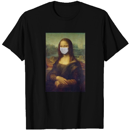 Corona Lisa Mona Lisa with mask T Shirts