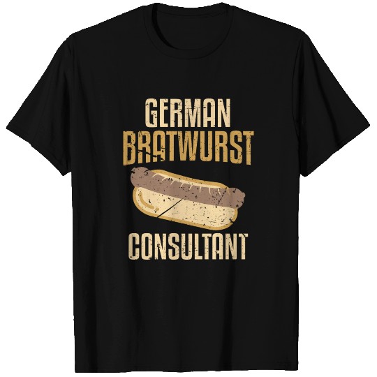 German Bratwurst Consultant Funny Sausage Sandwich T Shirts