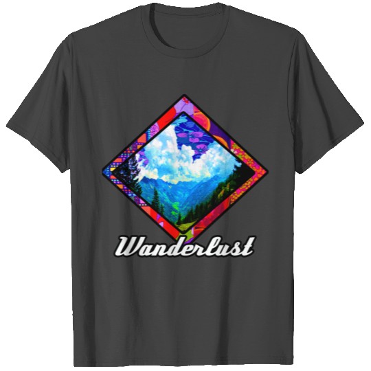 Wanderlust Mountains T Shirts