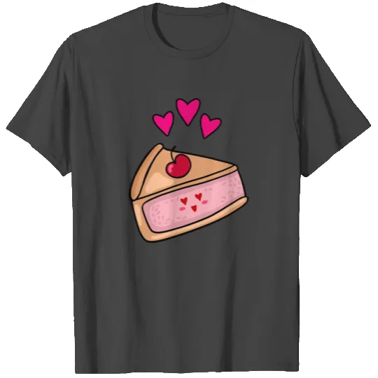I love cake. Yummy piece of cherry cheesecake. T Shirts