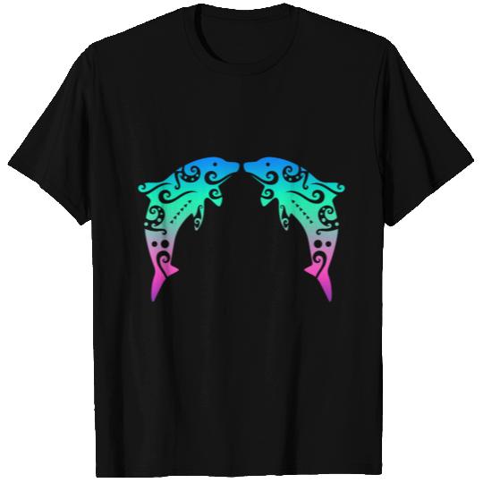 Maori Dolphin Couple T Tattoo Gift Idea T Shirts
