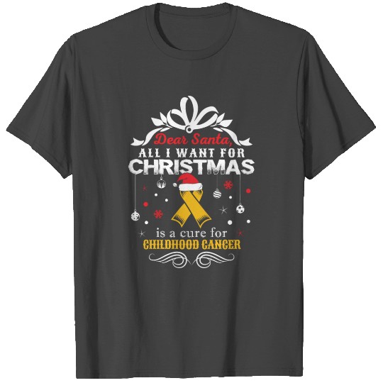 Christmas- Childhood Cancer Awareness T Shirts