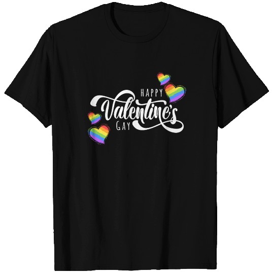 Gay Rainbow Pride Happy Valentine Equal Rites T Shirts