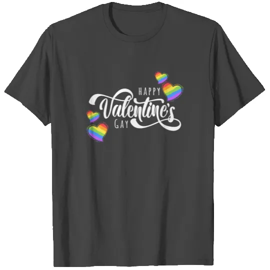 Gay Rainbow Pride Happy Valentine Equal Rites T Shirts