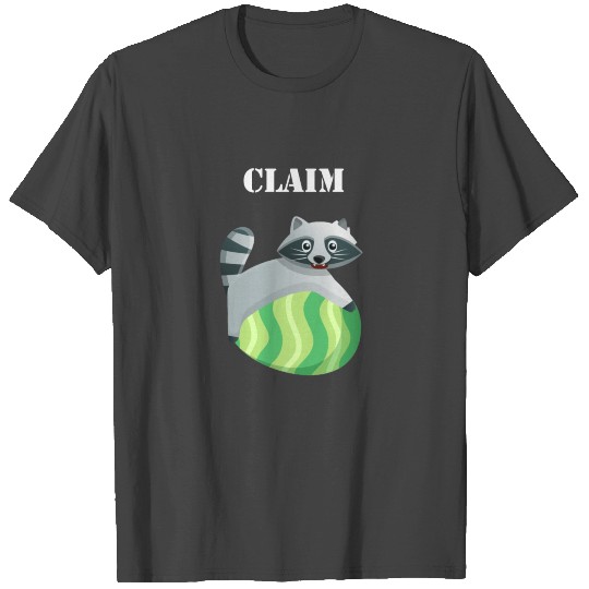 Claim racoon easter egg T Shirts