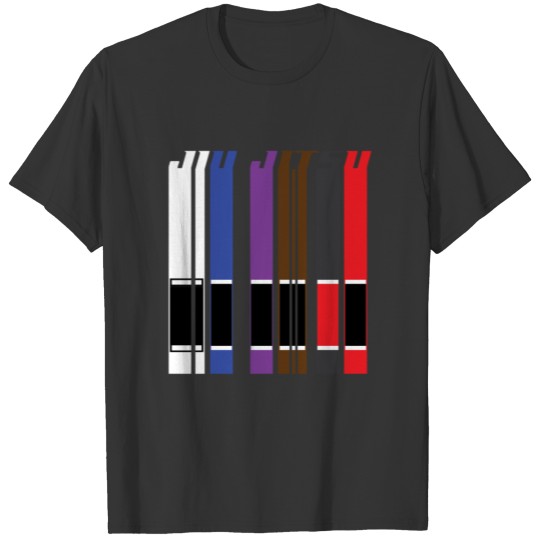 Cool BJJ Jiu Jitsu Belts Gift | Martial Arts Lover T-shirt