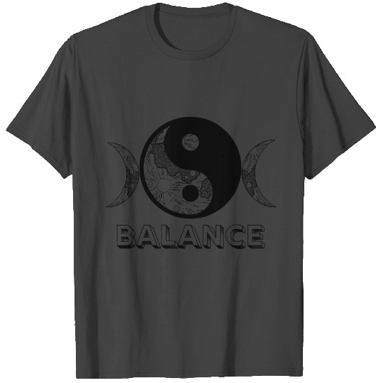 Ying and Yang Balance T Shirts