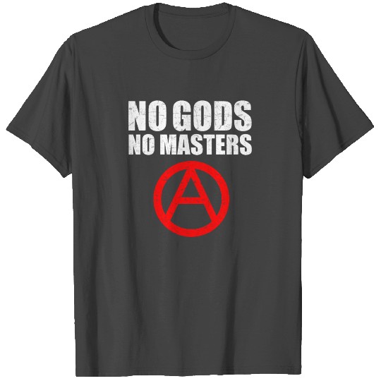 no gods no masters atheism religion A satanism T Shirts