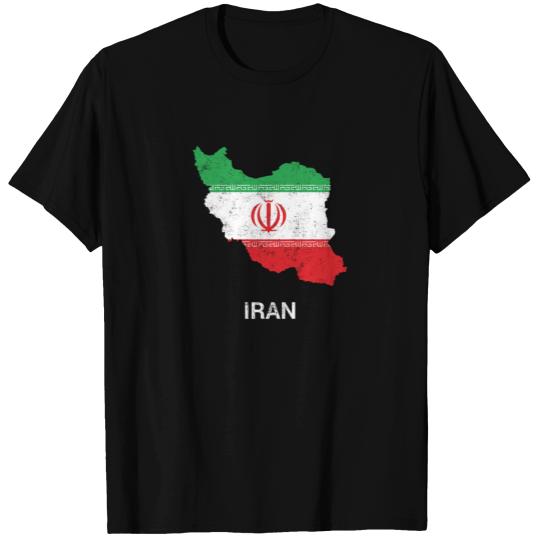 Iran country map & flag T Shirts