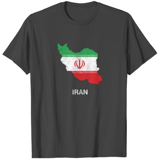Iran country map & flag T Shirts