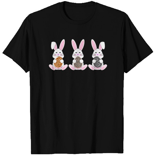 Easter Bunny egg Zebra Giraffe Leopard Cute Easter T Shirts