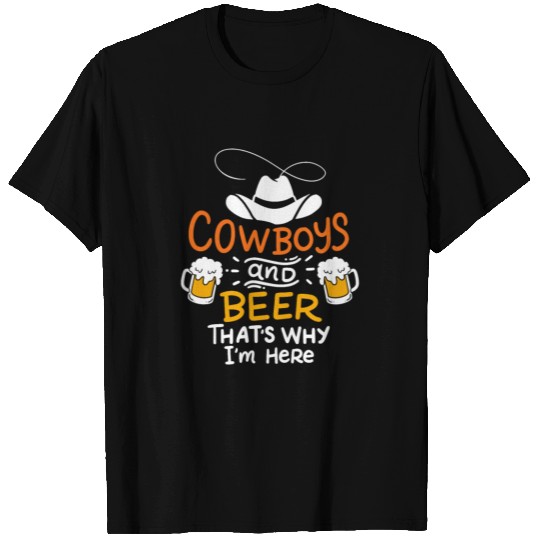 Cowboys Beer Fun Gift Idea western T Shirts