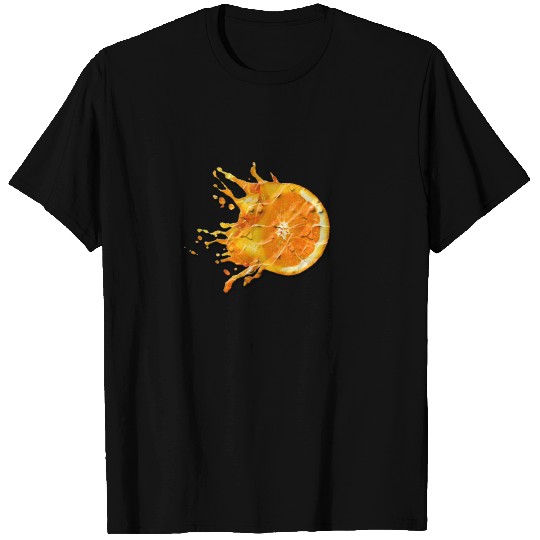 Orange Juice Splash T Shirts