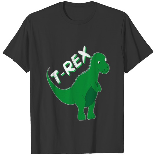 T Rex Dino Dinosaur Tyrannosaurus child's picture T Shirts