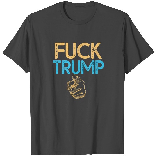 Comical T Shirts Men's Fuck Trump T Shirts Funny Anti