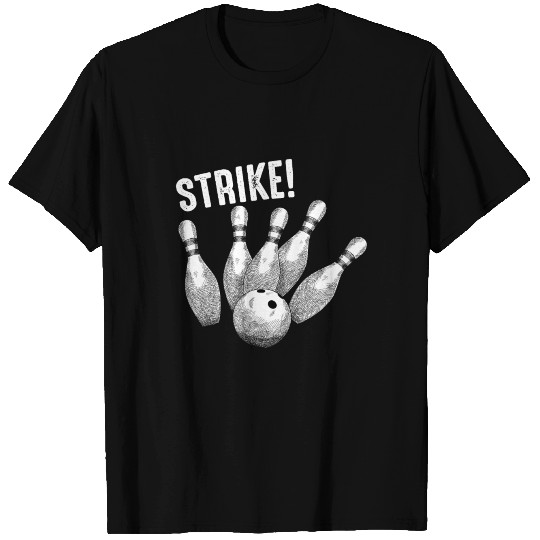 Strike Game Bowling Bowlers Skittles Sport Gift T Shirts