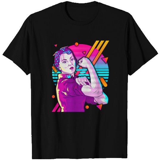 Rosie The Riveter Vaporwave T Shirts