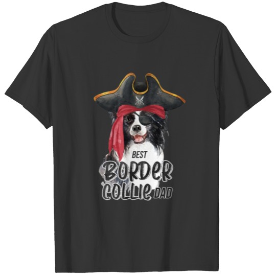 border collie dad T Shirts
