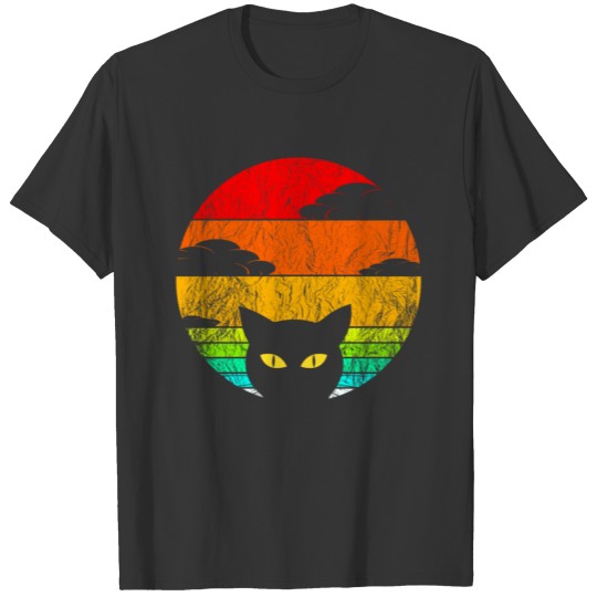 Retro cat style puss cat T-shirt